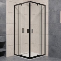 Душевой уголок RGW Passage PA-038B 90x90 см, профиль черный, стекло прозрачное