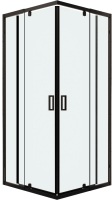 Душевой уголок RGW Passage PA-038B 90x90 см, профиль черный, стекло прозрачное