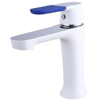 Смеситель для раковины Frap H34 F1034 белый, хром Смеситель для раковины Frap H34 F1034 белый, хром