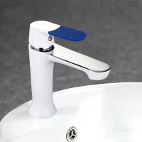 Смеситель для раковины Frap H34 F1034 белый, хром Смеситель для раковины Frap H34 F1034 белый, хром