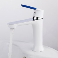 Смеситель для раковины Frap H34 F1034 белый, хром