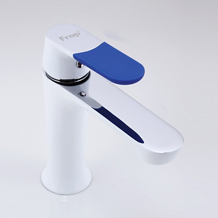 Смеситель для раковины Frap H34 F1034 белый, хром