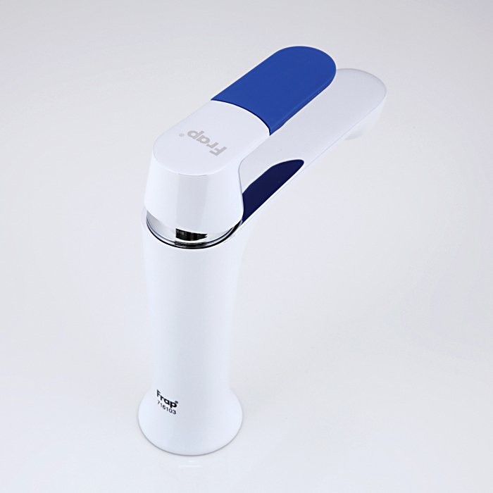 Смеситель для раковины Frap H34 F1034 белый, хром