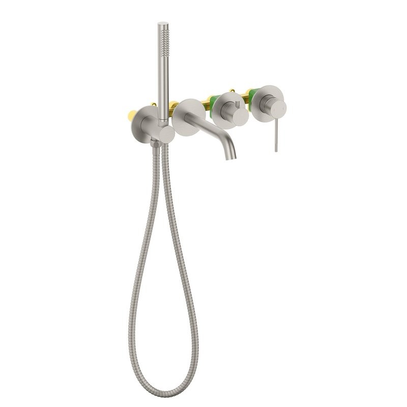 Встраиваемый смеситель для душа и ванны Timo Saona 2314/13YSM С ВНУТРЕННЕЙ ЧАСТЬЮ, никель