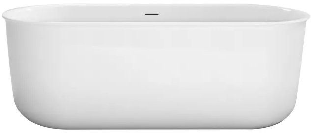 Акриловая ванна BelBagno BB709-1700-780 170x80 см, отдельностоящая, белая, овальная, со сливом-переливом, с донным клапаном