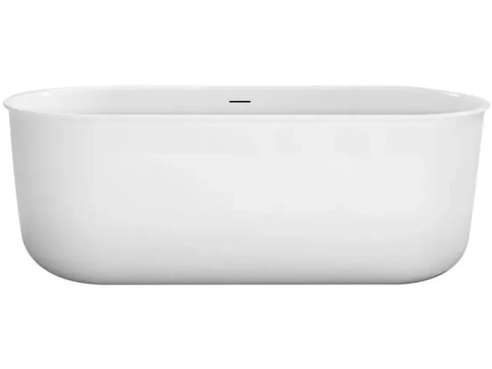 Акриловая ванна BelBagno BB709-1700-780 170x80 см, отдельностоящая, белая, овальная, со сливом-переливом, с донным клапаном
