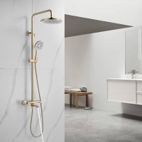 Душевая стойка Rose R3936G золотой сатин