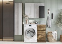 Тумба с раковиной AQUATON Лондри 40 R, дуб рустикальный