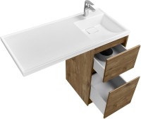 Тумба с раковиной AQUATON Лондри 40 R, дуб рустикальный