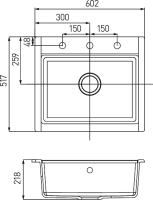 Мойка кухонная AQUATON Делия 60 терракотовая