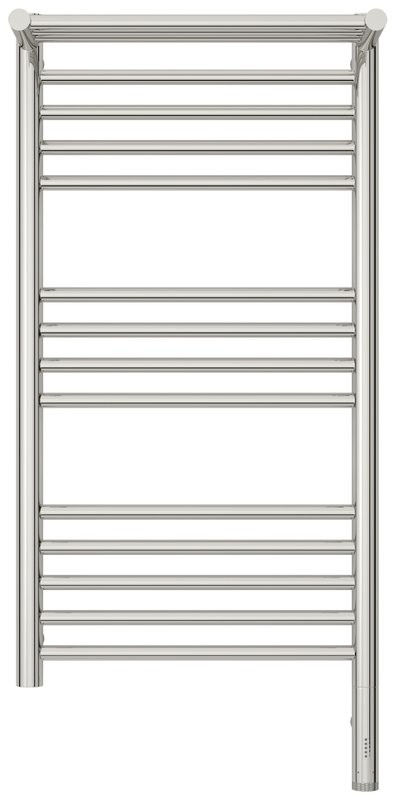 Полотенцесушитель электрический Сунержа Богема 3.1 00-6007-8040 90x45 см, подключение справа, без покрытия, лесенка, с полкой