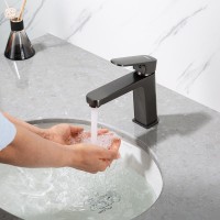 Смеситель для раковины Frap H89 F1089-9 оружейная сталь Смеситель для раковины Frap H89 F1089-9 оружейная сталь