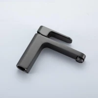 Смеситель для раковины Frap H89 F1089-9 оружейная сталь Смеситель для раковины Frap H89 F1089-9 оружейная сталь