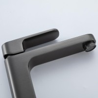 Смеситель для раковины Frap H89 F1089-9 оружейная сталь Смеситель для раковины Frap H89 F1089-9 оружейная сталь