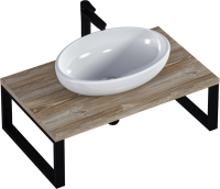 Столешница с раковиной 1MarKa Grunge Loft 80 дуб намибия