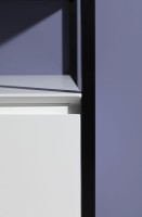 Тумба с раковиной Allen Brau Priority 70 напольная, белый матовый, столешница серый структ