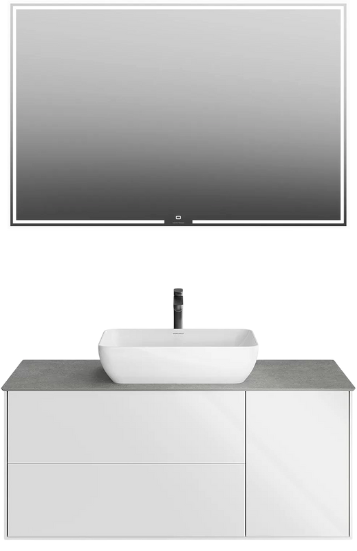 Мебель для ванной комнаты KERAMA MARAZZI Plaza Modern 120 с тремя ящиками, белая