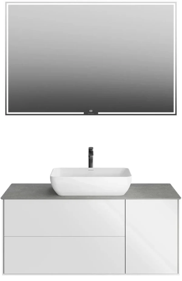 Мебель для ванной комнаты KERAMA MARAZZI Plaza Modern 120 с тремя ящиками, белая