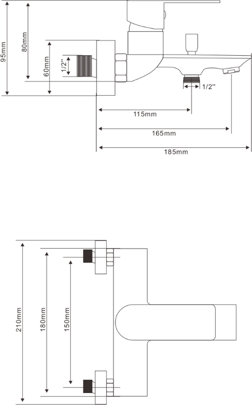 Смеситель для ванны с душем Olive'S Nensa NS16201 хром