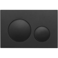 Кнопка смыва для унитаза Veconi Flush V10 FLV10-B пластик, цвет матовый черный