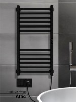 Полотенцесушитель электрический Indigo Attic LСLATCE80-40BRRt черный муар