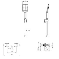 Термостатический смеситель Wonzon & Woghand Stay WW-B2062-A-MB матовый черный