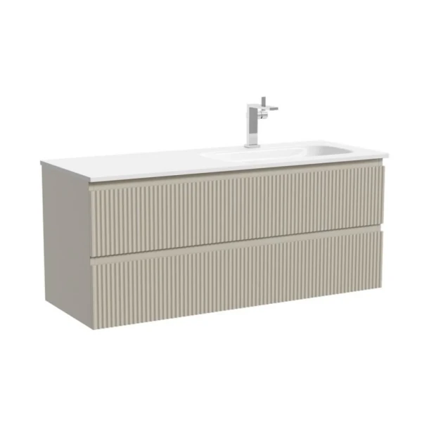 Тумба для ванной подвесная Sancos Snob R правая 1195х445х500, SNR120RCE