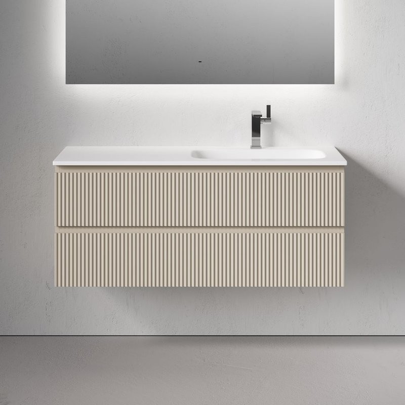 Тумба для ванной подвесная Sancos Snob R правая 1195х445х500, SNR120RCE