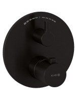 Термостатический смеситель встраиваемый Kludi Nova Fonte 20810N215 С ВНУТРЕННЕЙ ЧАСТЬЮ 88022, оружейная сталь PVD