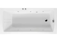 Акриловая ванна Excellent Aquaria Line Nano 160x70 см, встраиваемая, с гидромассажем, белая, с каркасом, со сливом-переливом