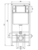 Инсталляция для унитаза AZARIO NEW-TS 1 AZ-TS006T крепление на стену Инсталляция для унитаза AZARIO NEW-TS 1 AZ-TS006T крепление на стену