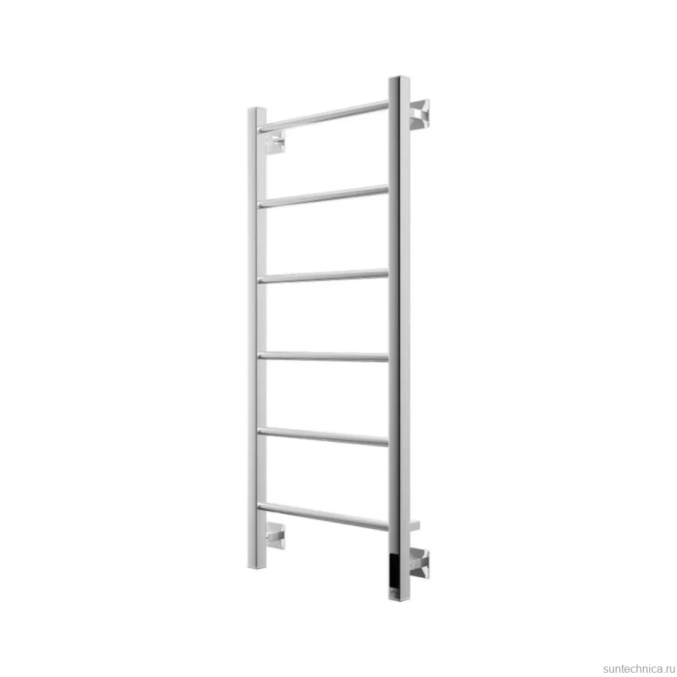Полотенцесушитель электрический Grota Simple K 430х1000 NP EL 100x45 см, подключение справа, слева, скрытое подключение справа, глянцевый хром, лесенка