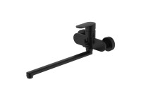 Смеситель с длинным изливом для ванны AQUATEK Ника AQ1833MB матовый черный