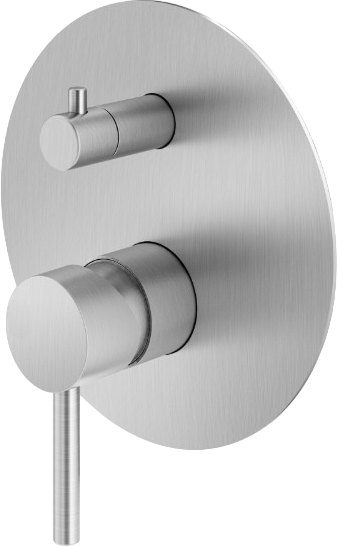 Встраиваемый смеситель для душа и ванны Plumberia Selection Ixo XO1901CS С ВНУТРЕННЕЙ ЧАСТЬЮ, брашированный хром