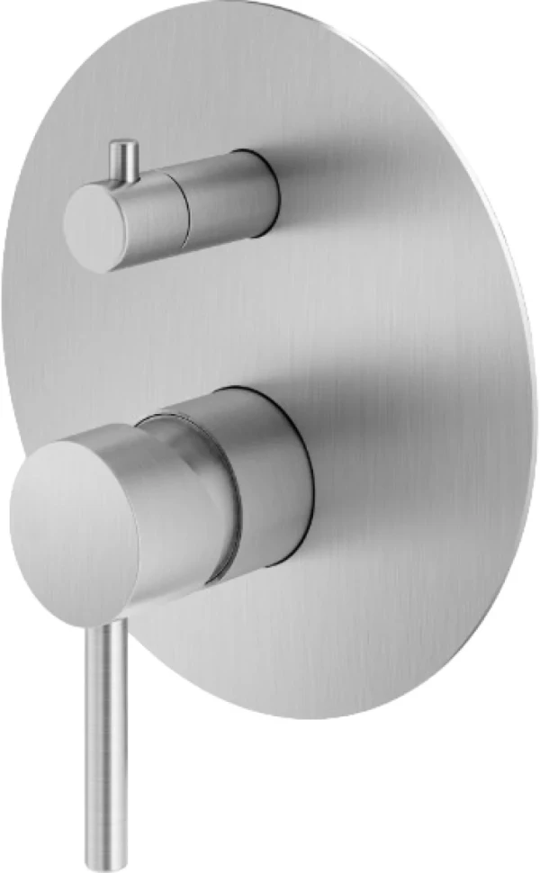 Встраиваемый смеситель для душа и ванны Plumberia Selection Ixo XO1901CS С ВНУТРЕННЕЙ ЧАСТЬЮ, брашированный хром
