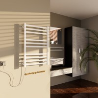 Полотенцесушитель электрический Altasan АргоПроф 80х50 белый матовый