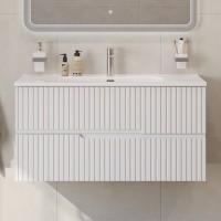 Тумба с раковиной Cezares Duet 100 bianco lucido, раковина Cezares CZR-8095-100