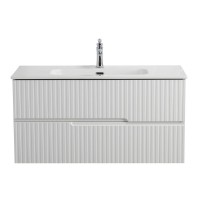 Тумба с раковиной Cezares Duet 100 bianco lucido, раковина Cezares CZR-8095-100