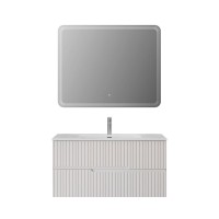 Тумба с раковиной Cezares Duet 100 bianco lucido, раковина Cezares CZR-8095-100