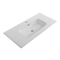 Тумба с раковиной Cezares Duet 100 bianco lucido, раковина Cezares CZR-8095-100