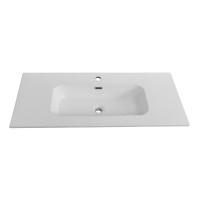 Тумба с раковиной Cezares Duet 100 bianco lucido, раковина Cezares CZR-8095-100