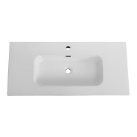Тумба с раковиной Cezares Duet 100 bianco lucido, раковина Cezares CZR-8095-100