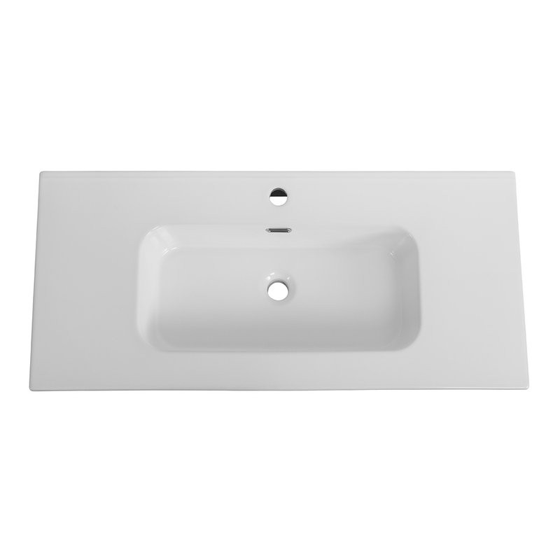 Тумба с раковиной Cezares Duet 100 bianco lucido, раковина Cezares CZR-8095-100