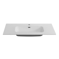 Тумба с раковиной Cezares Duet 100 bianco lucido, раковина Cezares CZR-8095-100