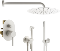 Комплект для ванной Plumberia Selection Ixo KITZXO15BO С ВНУТРЕННЕЙ ЧАСТЬЮ, белый матовый