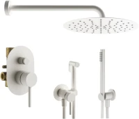 Комплект для ванной Plumberia Selection Ixo KITZXO15BO С ВНУТРЕННЕЙ ЧАСТЬЮ, белый матовый