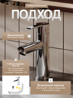 Смеситель для раковины Agger Easy A3102100 хром глянцевый