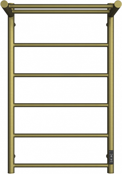 Полотенцесушитель электрический Двин Fj neo 80х50, состаренная бронза, с полкой