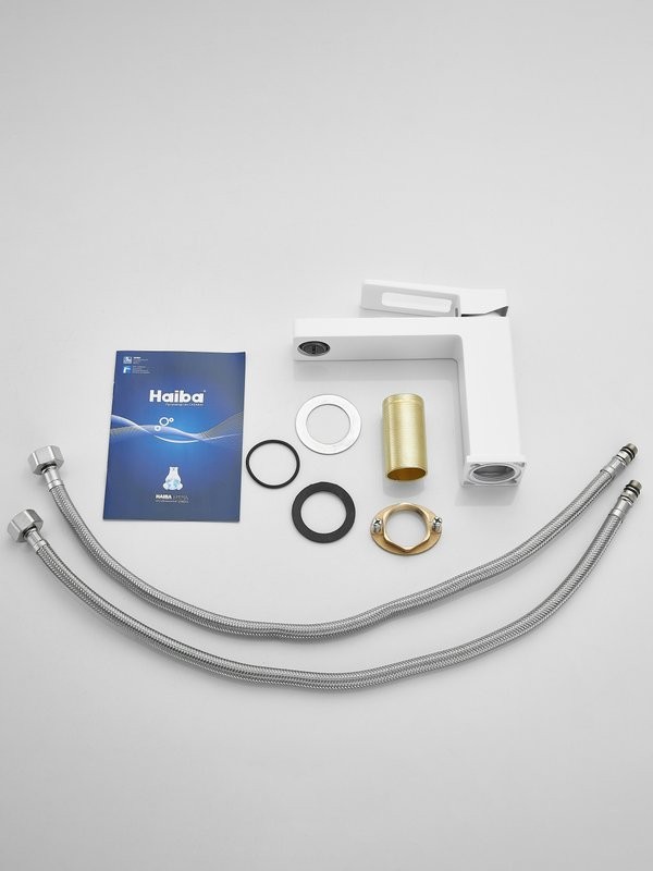 Смеситель для раковины Haiba HB10732-8 белый