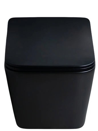 Унитаз подвесной GID Cuadrado Tr2144Bm безободковый, с микролифтом, матовый черный
